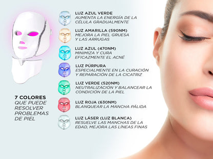 Mascara De Belleza Led Colorful Led